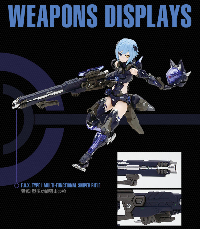 Nuke Matrix 1/12 F.O.X. Long-Range Striker Unit Vivienne Hayha Model Kit "Cyber Forest [Fantasy Girls]"