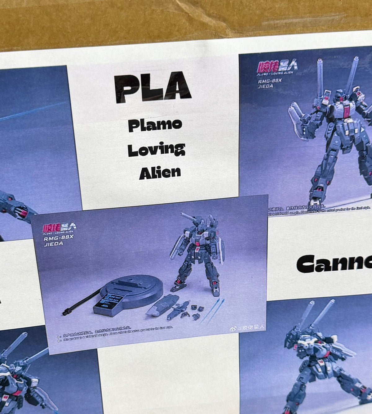 MG RMG-88X Jeda Cannon 1/100 Scale Model Kit