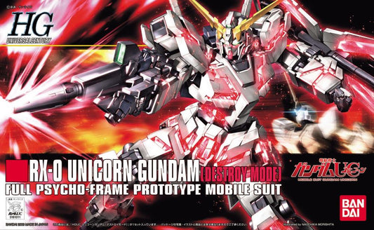 HGUC 1/144 #100 RX-0 Unicorn Gundam (Destroy Mode)