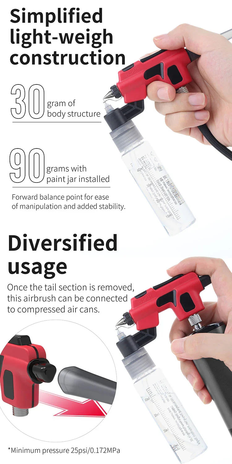 DSPIAE Wash-Free Airbrush STARTER SET