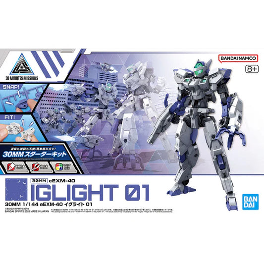 30 Minutes Missions eEXM-40 Iglight 01 1/144 Scale Model Kit