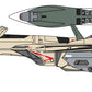 Macross Plus YF-19 w/Fast Pack & Fold Booster 1/72 Scale Model Kit