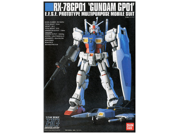 1/144 HGUC RX-78GP01 Gundam GP01 EFSF PROTOTYPE MOBILE SUIT 013