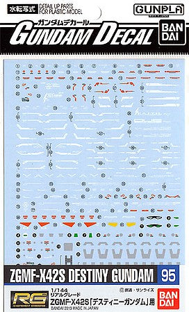 GD95 RG Destiny Gundam Decal