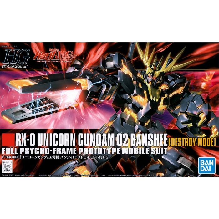 1/144 HGUC RX-0 UNICORN GUNDAM 02 BANSHEE (DESTROY MODE) – Gundam Country